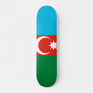 Azerbaijan flag skateboard