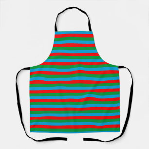 Azerbaijan flag stripes country symbol pattern red apron
