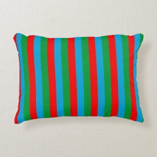 Azerbaijan flag stripes country symbol pattern red decorative cushion