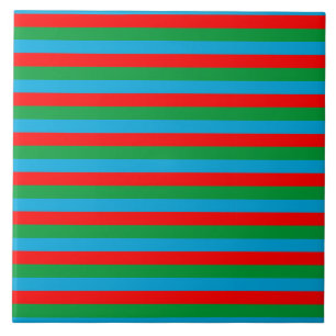 Azerbaijan flag stripes country symbol pattern red tile
