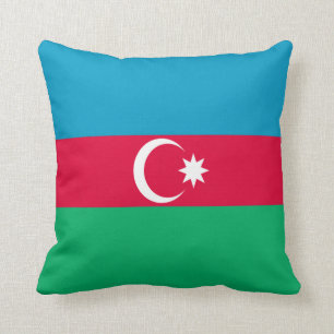 Azerbaijan Flag Throw Pillow