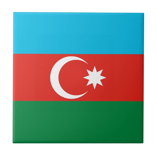 Azerbaijan flag tile (Front)
