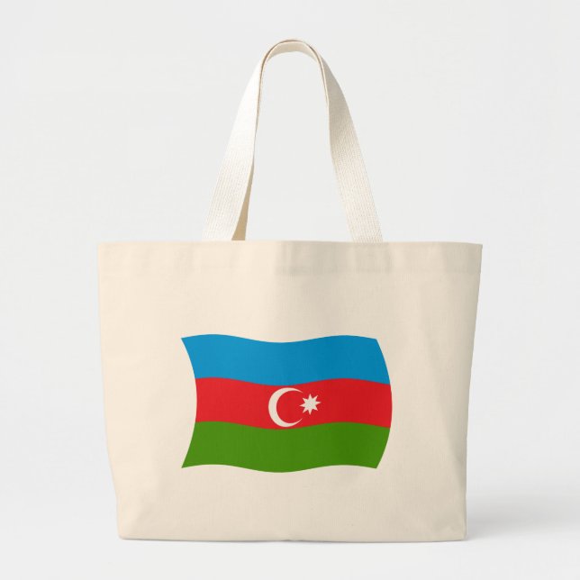 Azerbaijan Flag Tote Bag (Front)