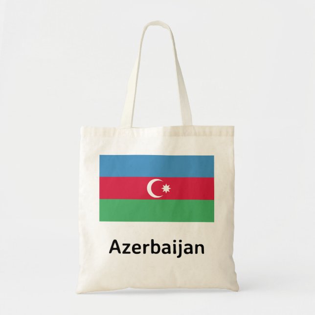Azerbaijan Flag Tote Bag (Front)