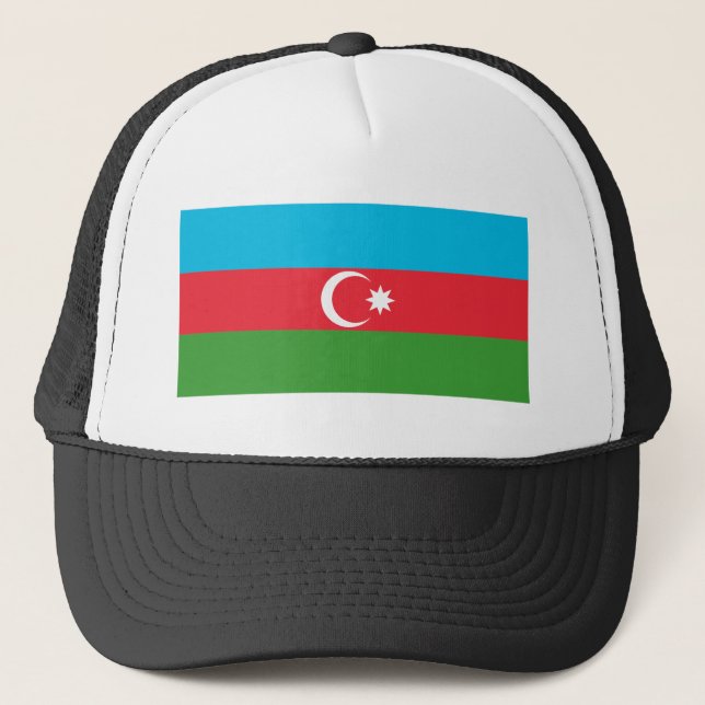 Azerbaijan Flag Trucker Hat (Front)