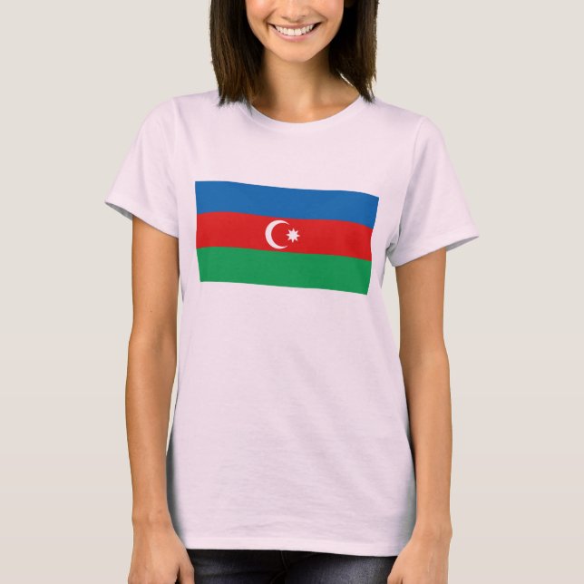 Azerbaijan Flag x Map T-Shirt (Front)