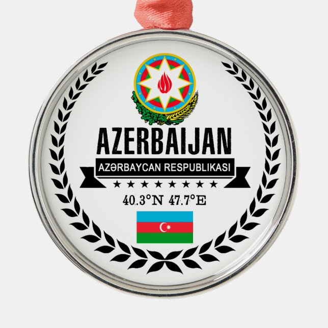 Azerbaijan Metal Tree Decoration (Front)