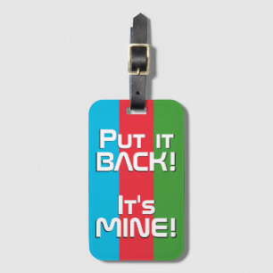 Azerbaijan National Flag Funny Patriotic Luggage Tag