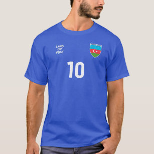 Azerbaijan National Football Team Soccer Retro Kit T-Shirt