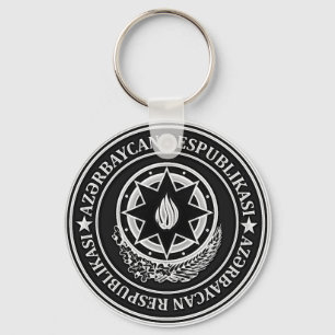 Azerbaijan Round Emblem Key Ring