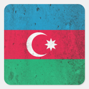 Azerbaijan Square Sticker