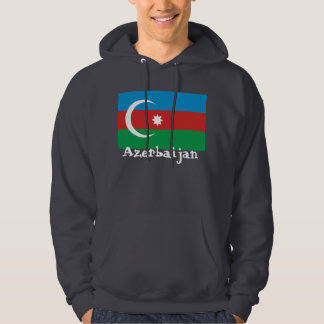 Azerbaijan with flag hoodie