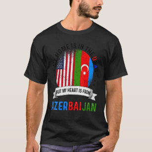 Azerbaijani American Patriot Heart Is From Azerbai T-Shirt