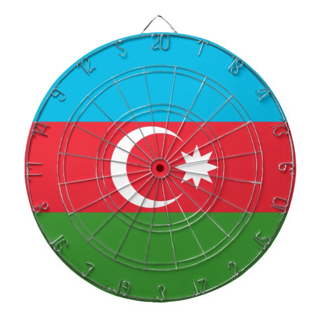 Azerbaijani Flag (Azerbaijan) Dartboard (Front)