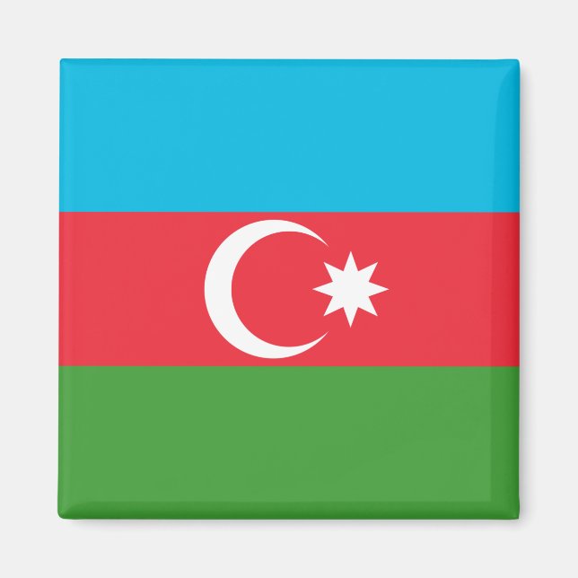 Azerbaijani Flag (Azerbaijan) Magnet (Front)