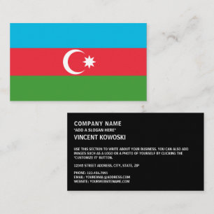 Azerbaijani Flag, Flag of Azerbaijan Business Card