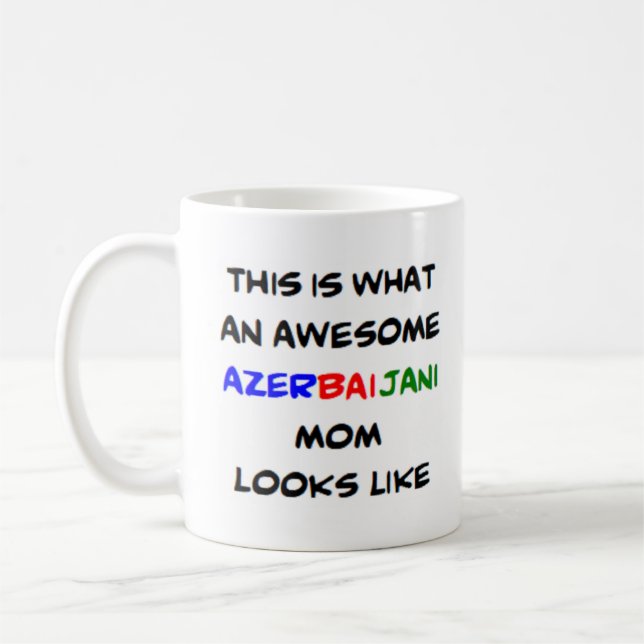 azerbaijani mum, awesome coffee mug (Left)