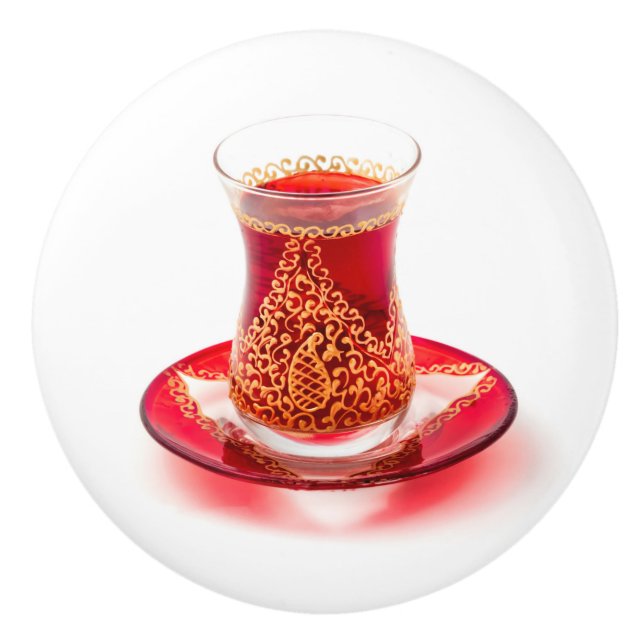 Azerbaijani tea ceramic knob (Front)