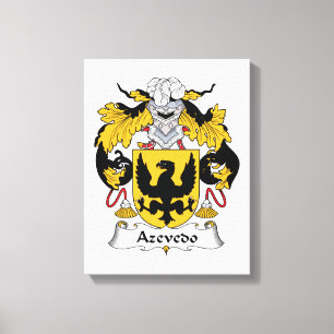 Azevedo Family Crest Canvas Print