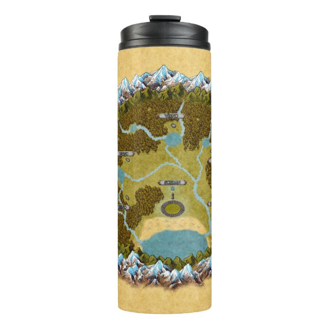 Azhidar Zher (map) Thermal Tumbler (Front)