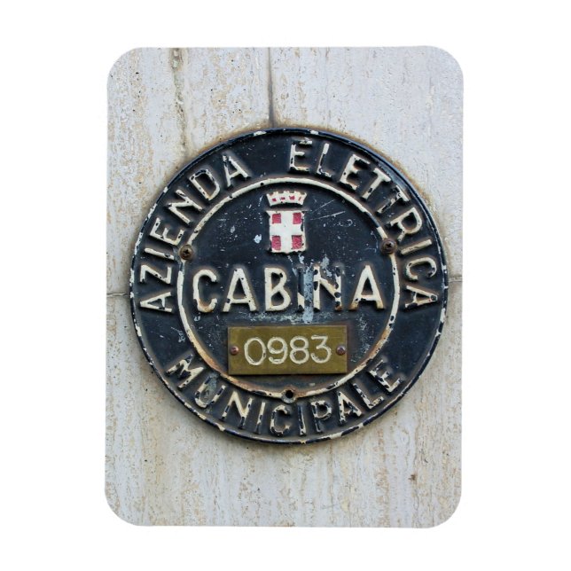 Azienda Electrica Municipale Cabina -Milano, Italy Magnet (Vertical)