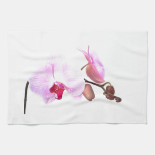 Aziza Orchid Blossoms Tea Towel