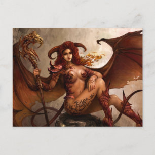 Azmodeus Dark Angel "Demon", Postcard