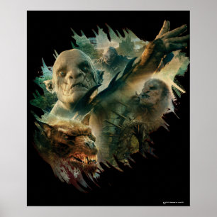 Azog, Narzug, and Bolg Graphic Poster