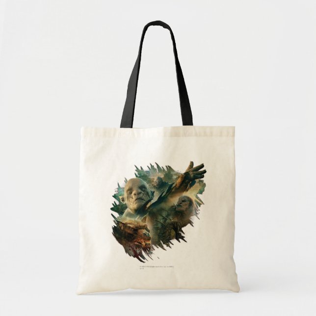 Azog, Narzug, and Bolg Graphic Tote Bag (Front)