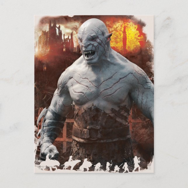 Azog & Orcs Silhouette Graphic Postcard (Front)