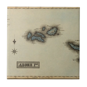 Azore Islands Atlas Map Tile