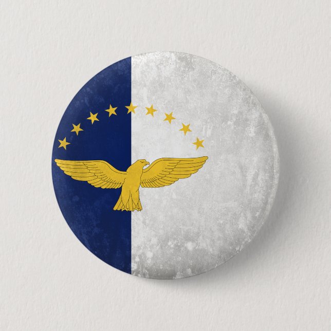 Azores 6 Cm Round Badge (Front)