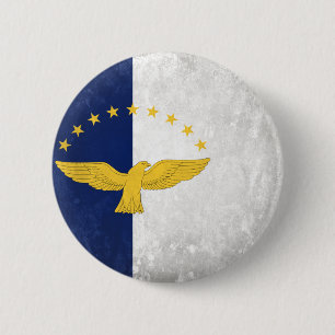 Azores 6 Cm Round Badge