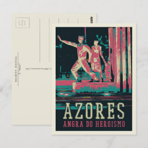 Azores Angra do Heroismo illustration Portugal Postcard