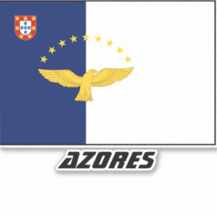 Azores Flag Laser Sticker