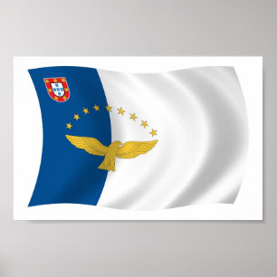 Azores Flag Poster Print