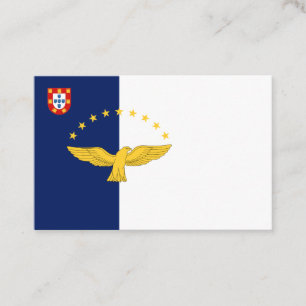Azores islands flag Business Card