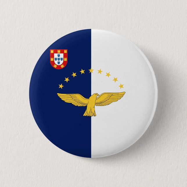 Azores islands flag Button (Front)