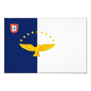 Azores islands flag photo print