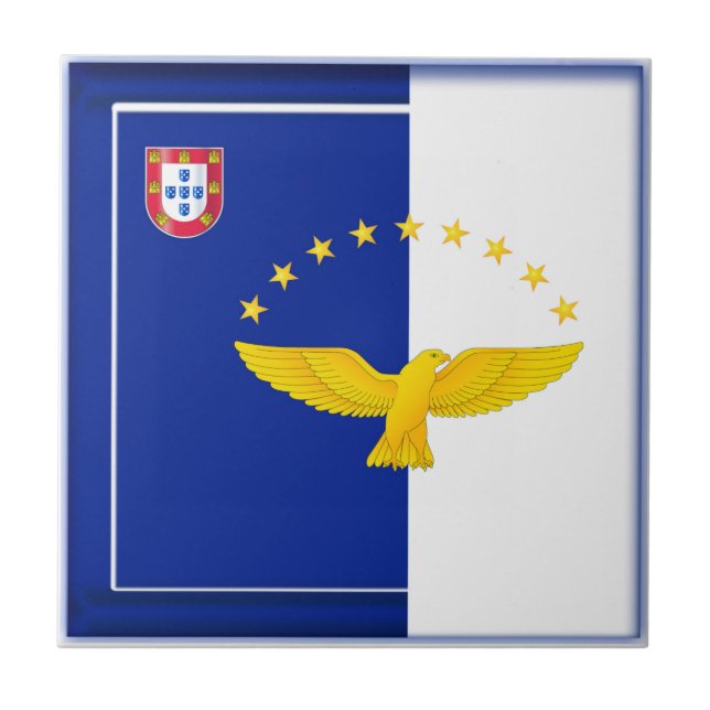 Azores islands flag tile (Front)