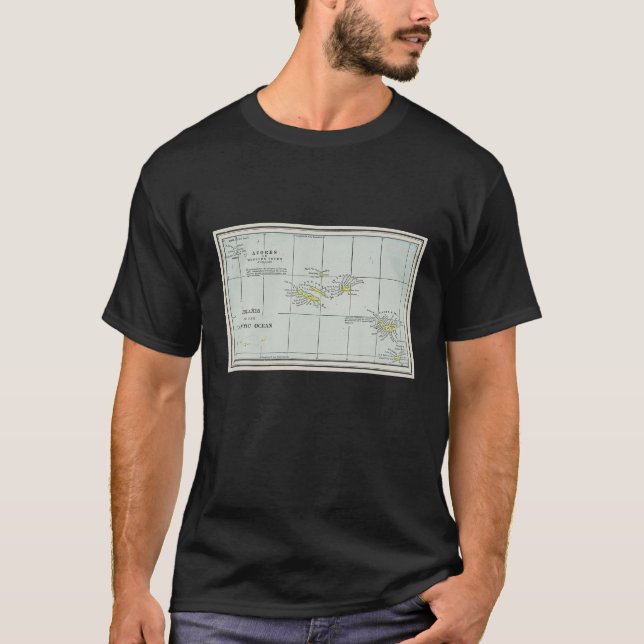 Azores Islands Map T Shirt (Front)