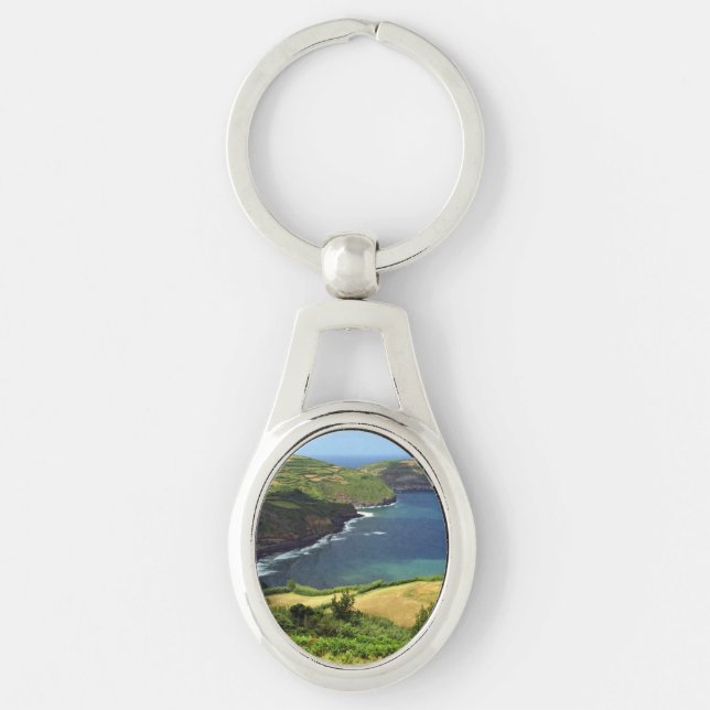 Azores islands, Portugal Key Ring (Front)