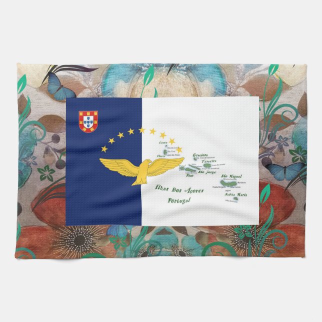Azores islands, Portugal Tea Towel (Horizontal)