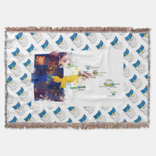 Azores islands, Portugal Throw Blanket