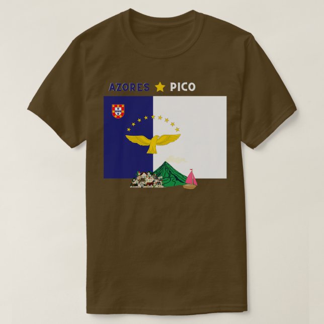Azores Pico  T-Shirt (Design Front)