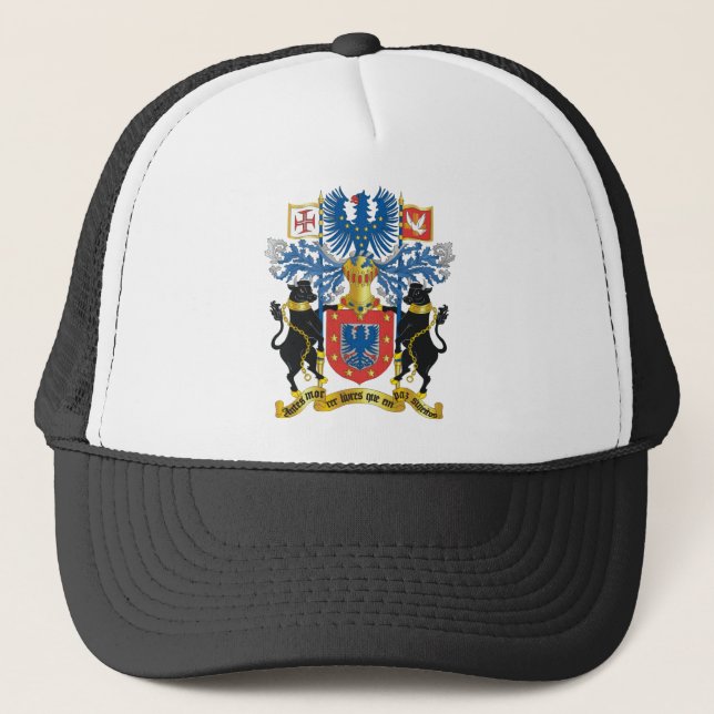 Azores (Portugal) Coat of Arms Trucker Hat (Front)