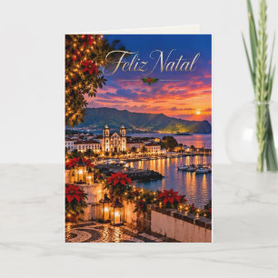 Azores Portugal Feliz Natal Christmas Holiday Card