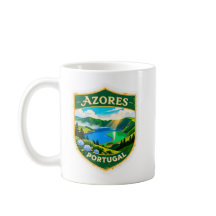Azores Portugal Travel Badge Mug – Scenic Lagoa da