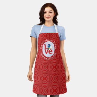 Azores Red LOVE Flag Personalised Apron