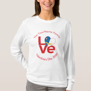 Azores Red LOVE Flag Personalised T-Shirt